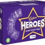 Cadbury Heroes 2 Kg (Pack of 2) Chocolate Bulk Sharing Box, Milk Chocolates Individually Wrapped,